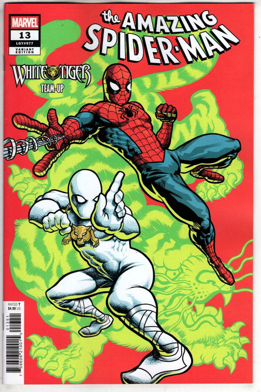 Marvel NEW THIS WEEK AMAZING SPIDER-MAN #13 J. GONZO WHITE TIGER TEAM-UP VARIANT