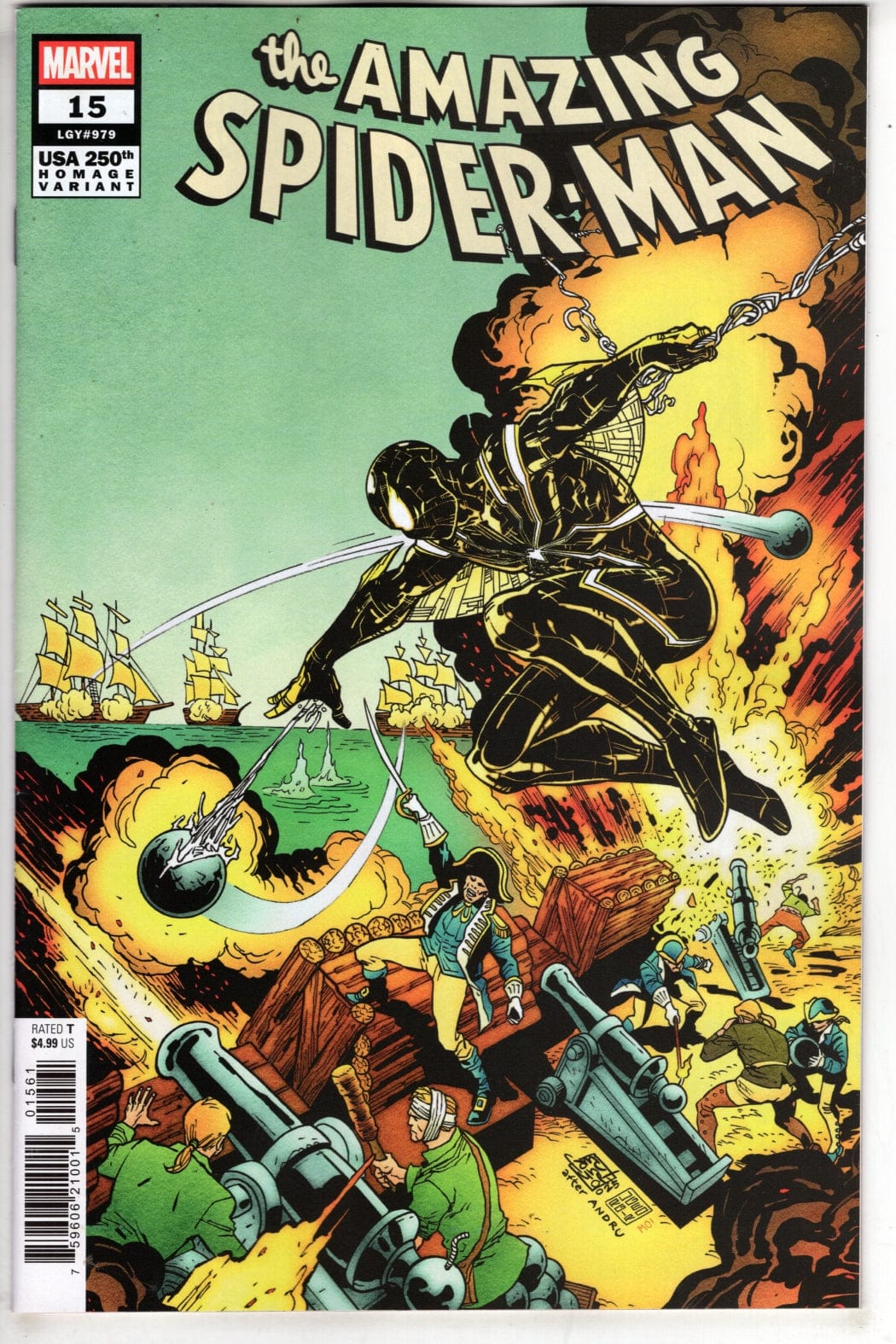 Marvel NEW THIS WEEK AMAZING SPIDER-MAN #15 GIUSEPPE CAMUNCOLI 250TH HOMAGE VARIANT