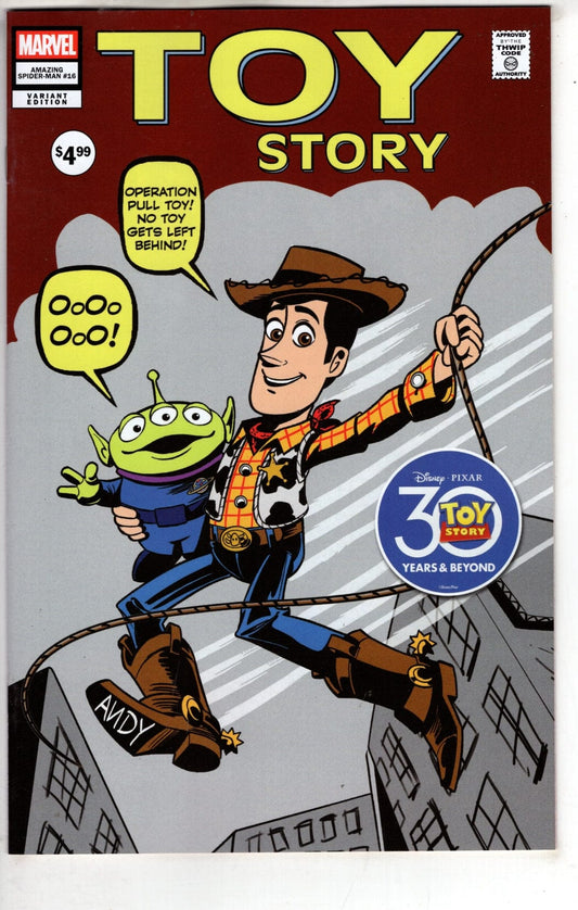 Marvel NEW THIS WEEK AMAZING SPIDER-MAN #16 MARCO FORCELLONI PIXAR TOY STORY HOMAGE VARIANT [VF/NM]