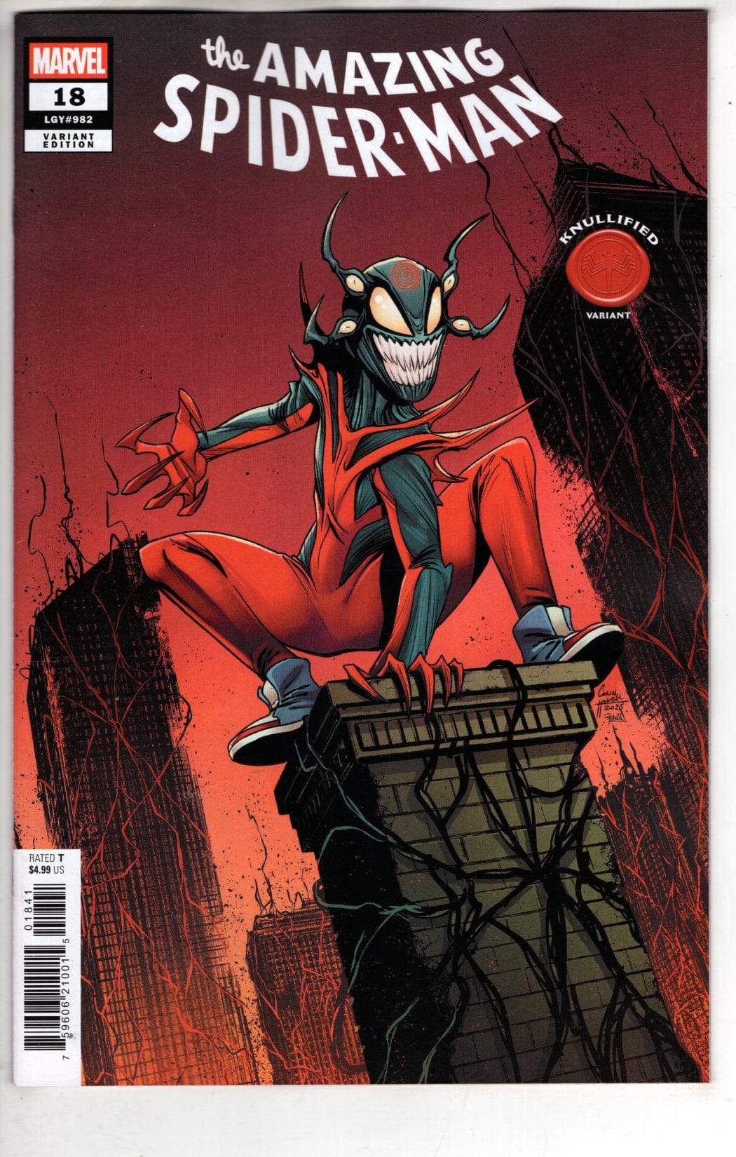 Marvel NEW THIS WEEK AMAZING SPIDER-MAN #18 CORIN HOWELL KNULLIFIED VARIANT