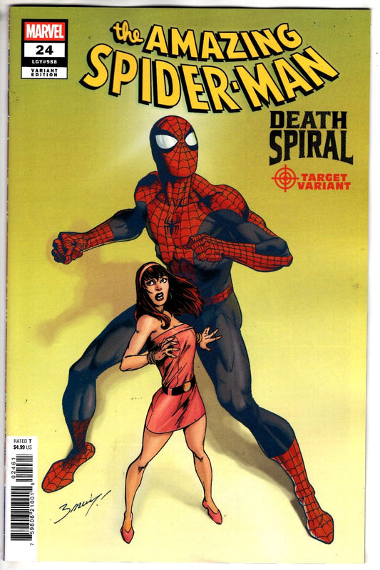 Marvel NEW THIS WEEK AMAZING SPIDER-MAN #24 MARK BAGLEY CLASSIFIED TARGET VARIANT [DS] (VF/NM)