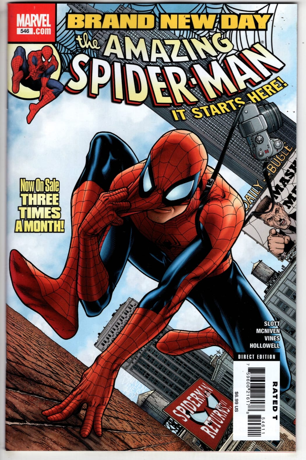 Marvel NEW THIS WEEK AMAZING SPIDER-MAN #546 FACSIMILE EDITION (VF/NM)