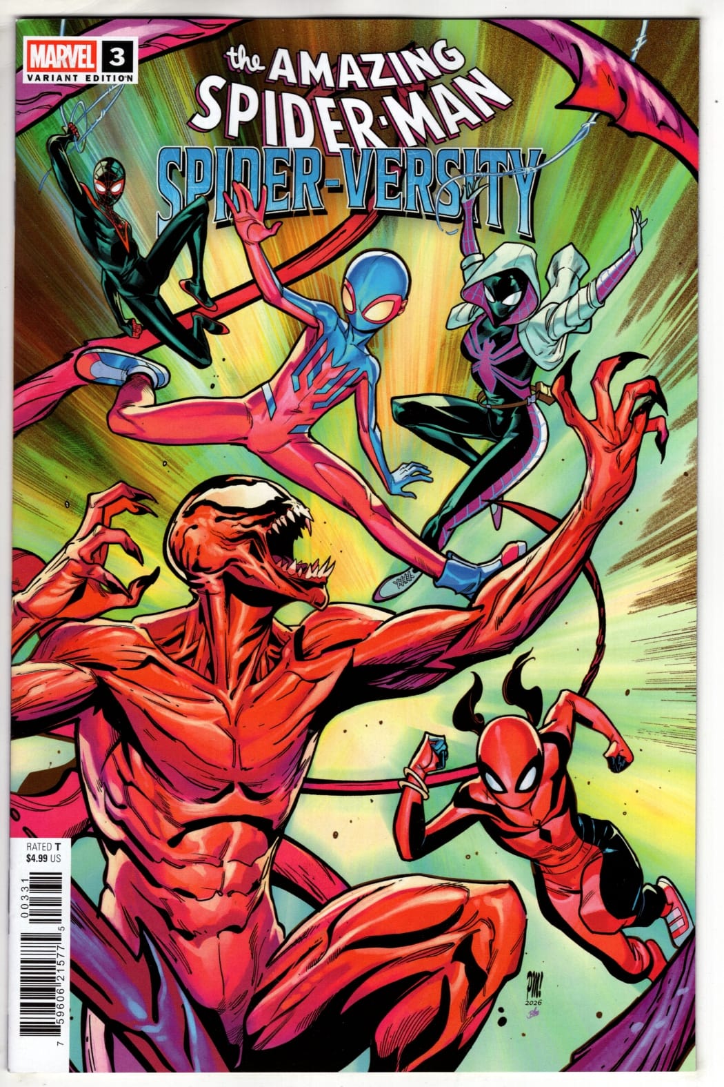 Marvel NEW THIS WEEK AMAZING SPIDER-MAN: SPIDER-VERSITY #3 TBD ARTIST VARIANT (VF/NM)