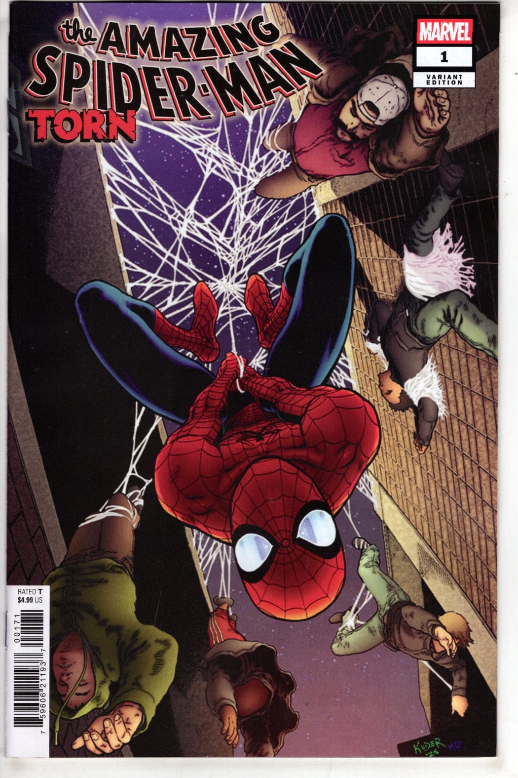 Marvel NEW THIS WEEK AMAZING SPIDER-MAN: TORN #1 AARON KUDER VARIANT
