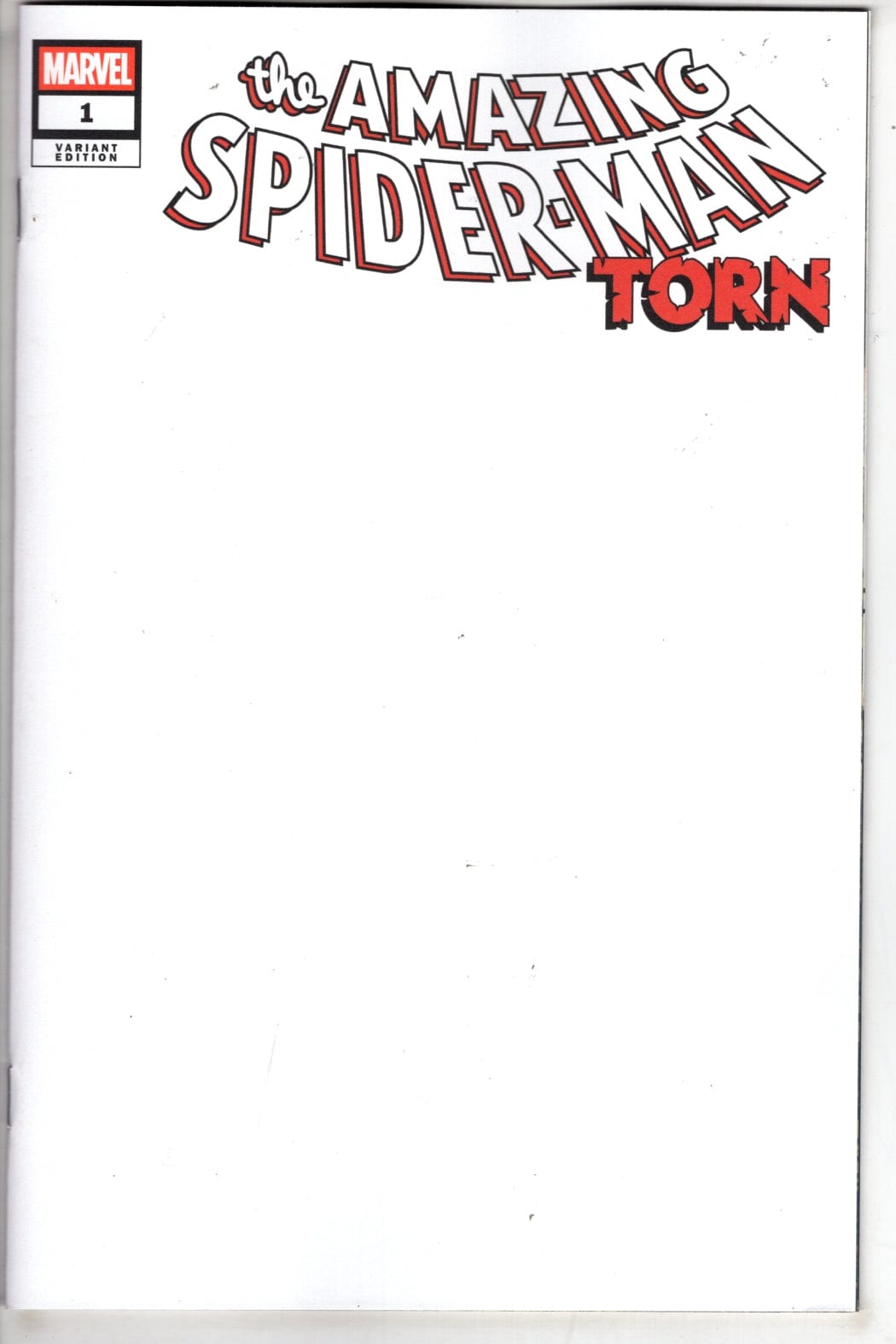 Marvel NEW THIS WEEK AMAZING SPIDER-MAN: TORN #1 BLANK COVER VARIANT