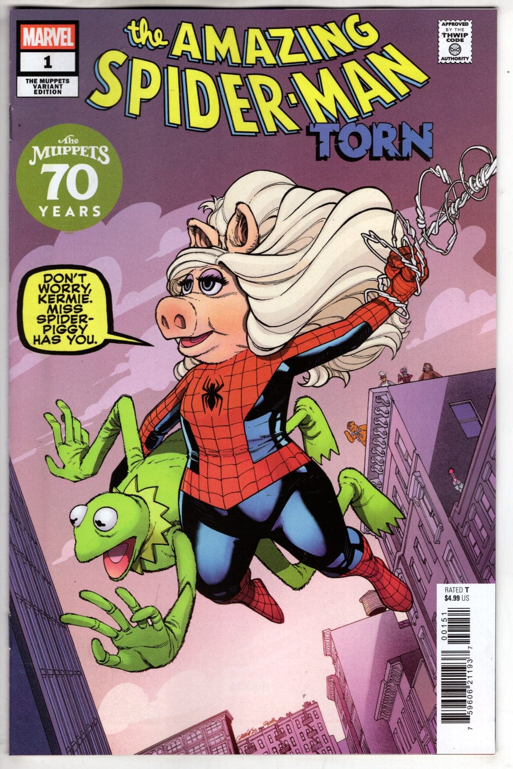 Marvel NEW THIS WEEK AMAZING SPIDER-MAN: TORN #1 JAVIER GARRON MUPPETS VARIANT
