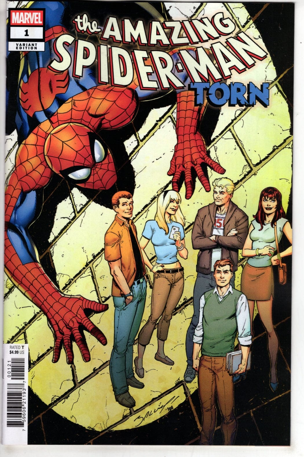 Marvel NEW THIS WEEK AMAZING SPIDER-MAN: TORN #1 MARK BAGLEY VARIANT