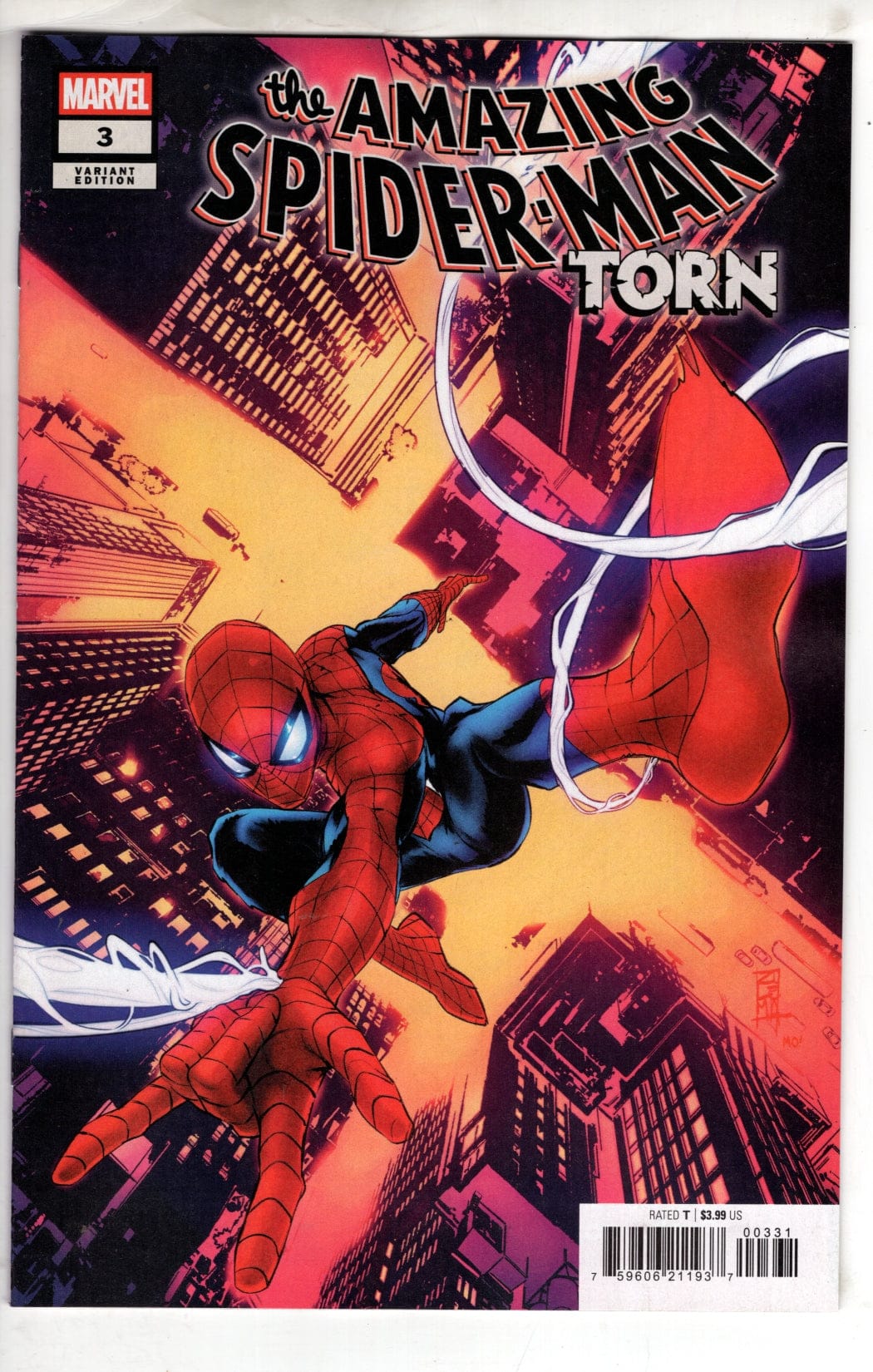 Marvel NEW THIS WEEK AMAZING SPIDER-MAN: TORN #3 ZULEMA SCOTTO LAVINA VARIANT