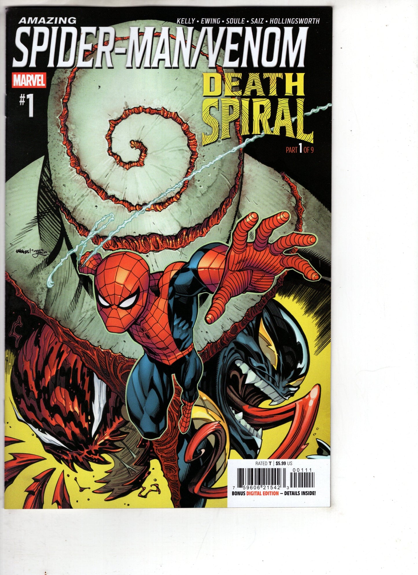 Marvel NEW THIS WEEK AMAZING SPIDER-MAN/VENOM: DEATH SPIRAL #1 [DS] (VF/NM)