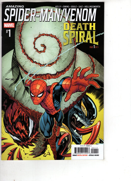 Marvel NEW THIS WEEK AMAZING SPIDER-MAN/VENOM: DEATH SPIRAL #1 [DS] (VF/NM)
