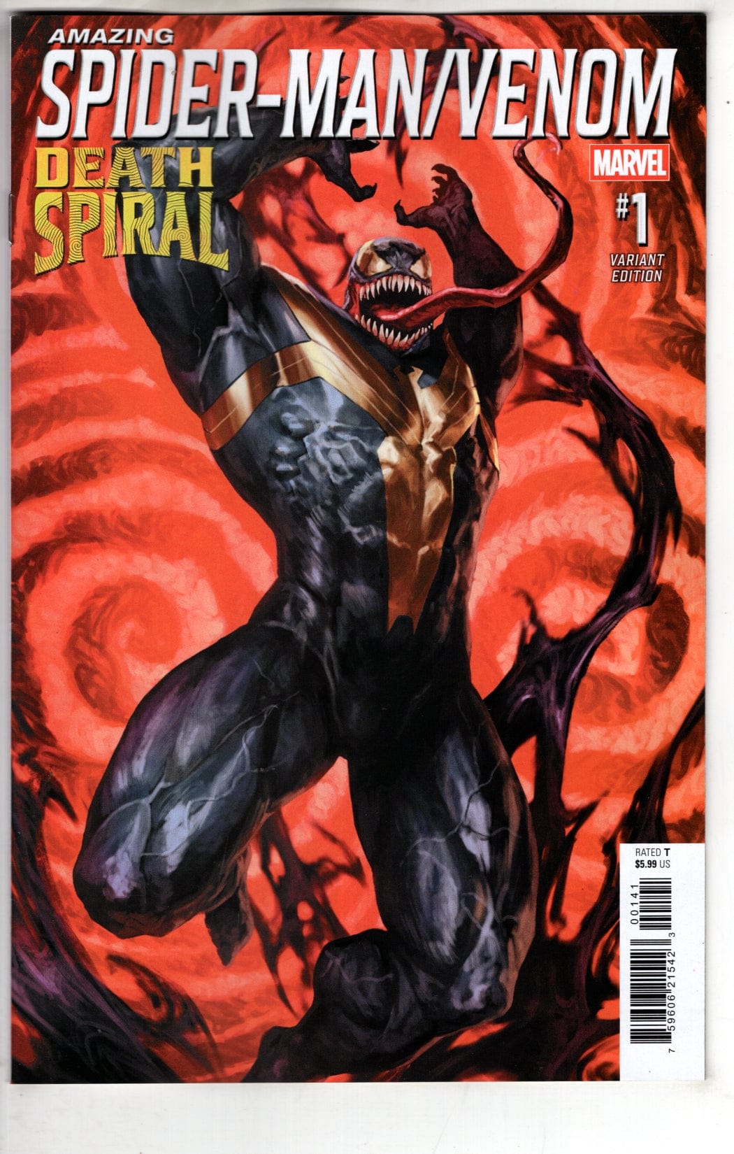 Marvel NEW THIS WEEK AMAZING SPIDER-MAN/VENOM: DEATH SPIRAL #1 SKAN VENOM VARIANT [DS] (VF/NM)