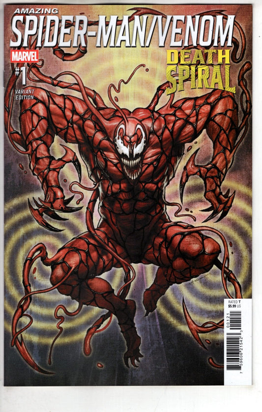 Marvel NEW THIS WEEK AMAZING SPIDER-MAN/VENOM: DEATH SPIRAL #1 STONEHOUSE CARNAGE VARIANT [DS] (VF/NM)