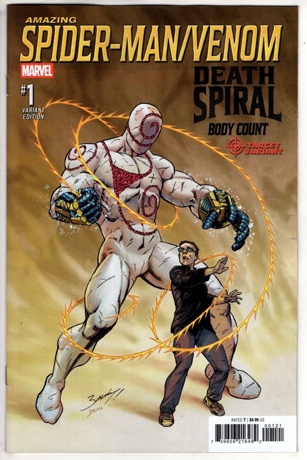 Marvel NEW THIS WEEK AMAZING SPIDER-MAN/VENOM: DEATH SPIRAL - BODY COUNT #1 MARK BAGLEY CLASSIFIED TARGET VARIANT [DS] (VF/NM)