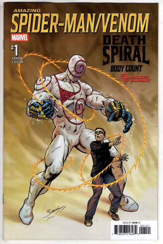 Marvel NEW THIS WEEK AMAZING SPIDER-MAN/VENOM: DEATH SPIRAL - BODY COUNT #1 MARK BAGLEY CLASSIFIED TARGET VARIANT [DS] (VF/NM)