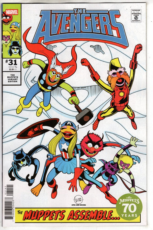 Marvel NEW THIS WEEK AVENGERS #31 LUCIANO VECCHIO MUPPETS VARIANT