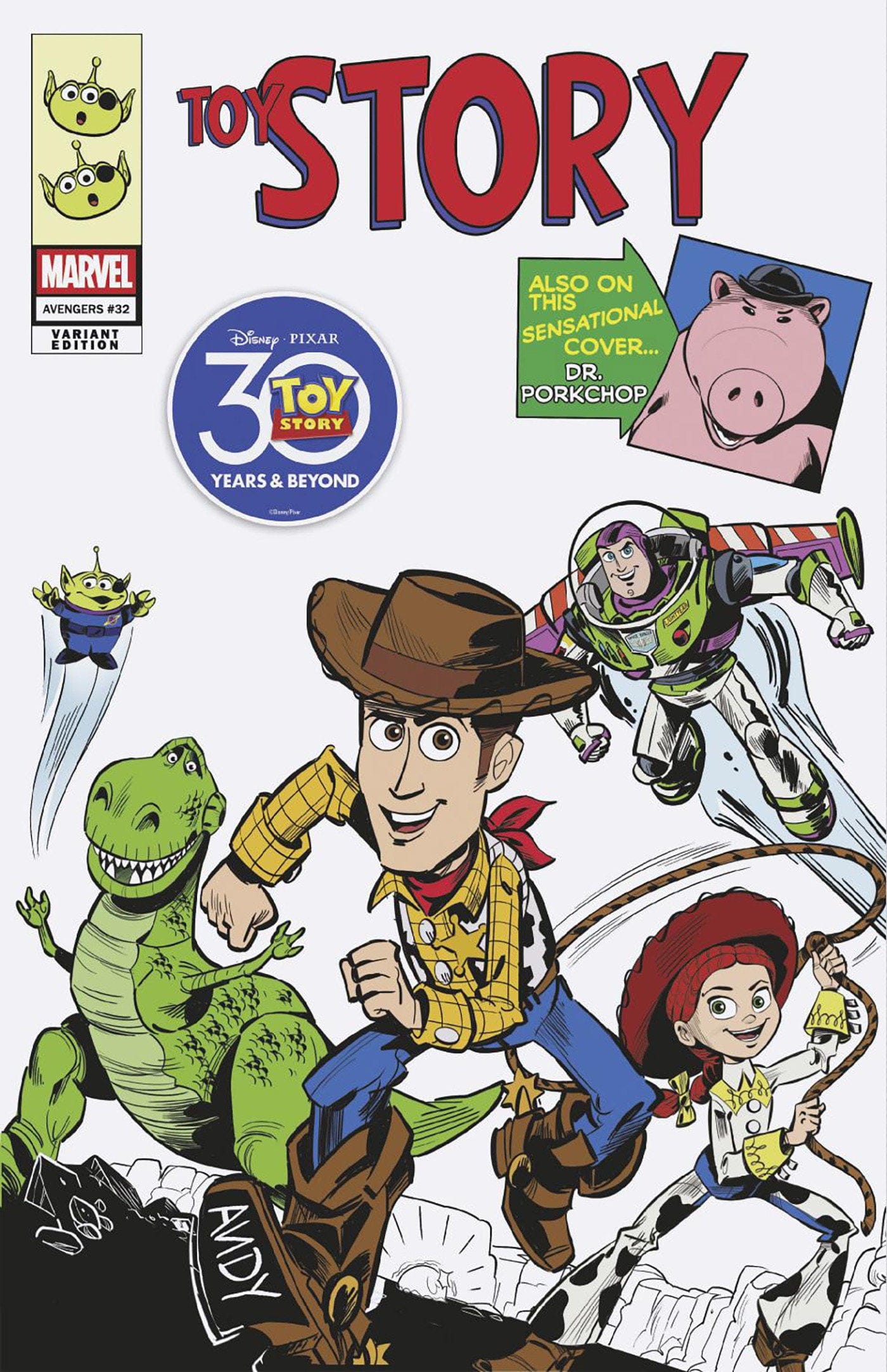 Marvel NEW THIS WEEK AVENGERS #32 MARCO FORCELLONI PIXAR TOY STORY HOMAGE VARIANT