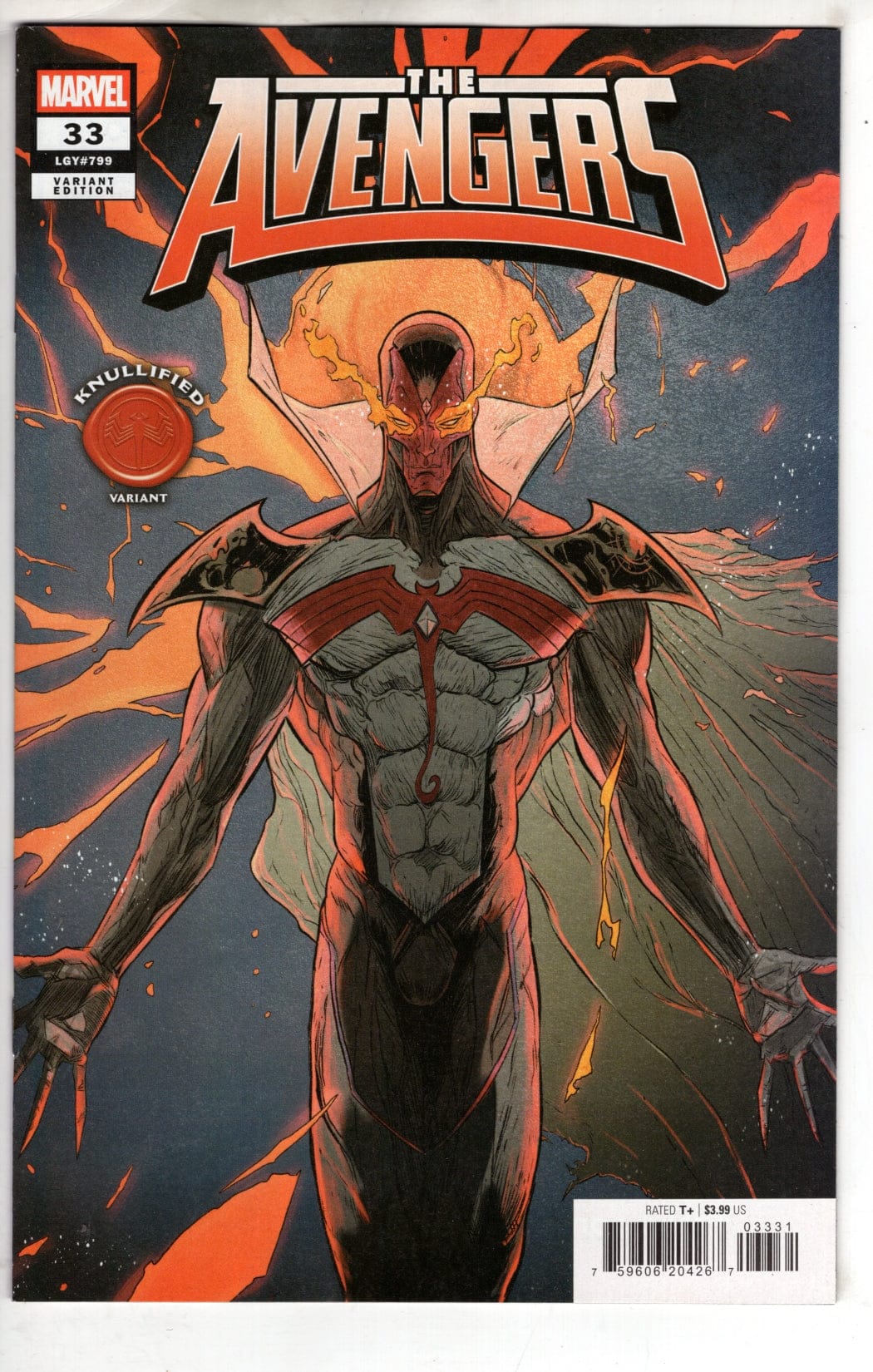 Marvel NEW THIS WEEK AVENGERS #33 ADAM POLLINA KNULLIFIED VARIANT