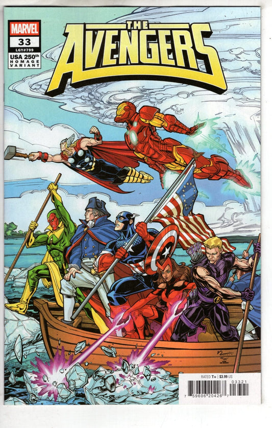 Marvel NEW THIS WEEK AVENGERS #33 CHAD HARDIN 250TH HOMAGE VARIANT