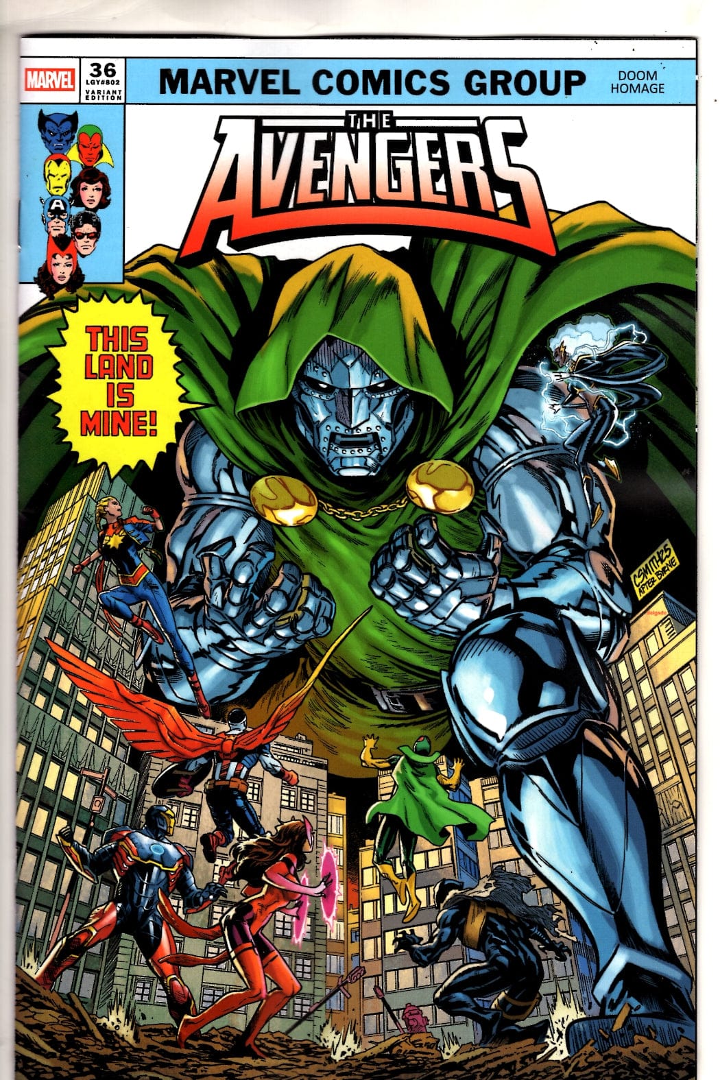 Marvel NEW THIS WEEK AVENGERS #36 CORY SMITH DOOM HOMAGE VARIANT (VF/NM)