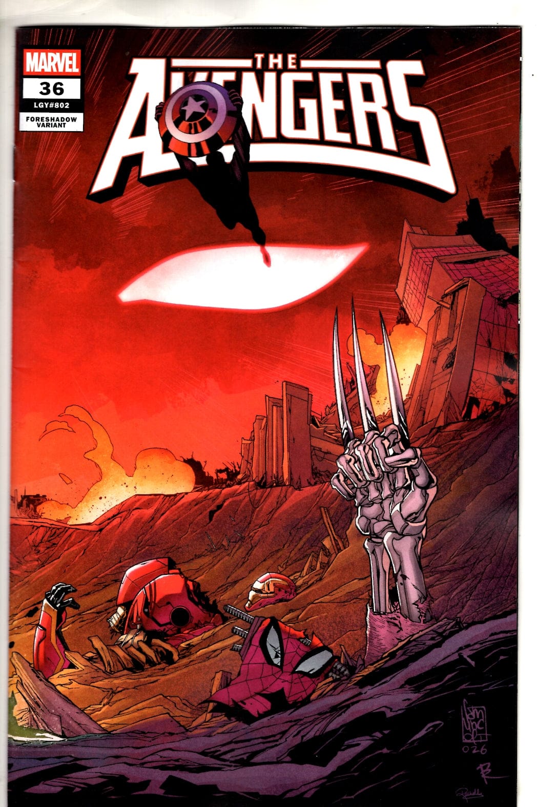 Marvel NEW THIS WEEK AVENGERS #36 TBD ARTIST FORESHADOW VARIANT (VF/NM)