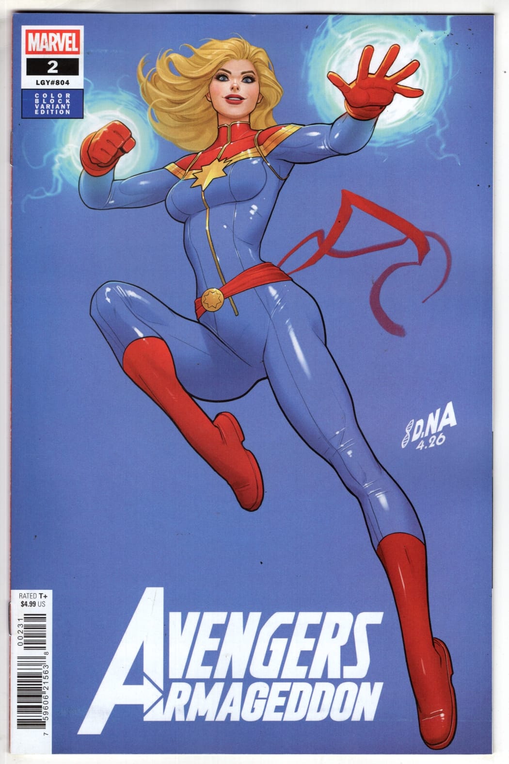Marvel NEW THIS WEEK AVENGERS: ARMAGEDDON #2 DAVID NAKAYAMA COLOR BLOCK BLUE VARIANT (VF/NM)