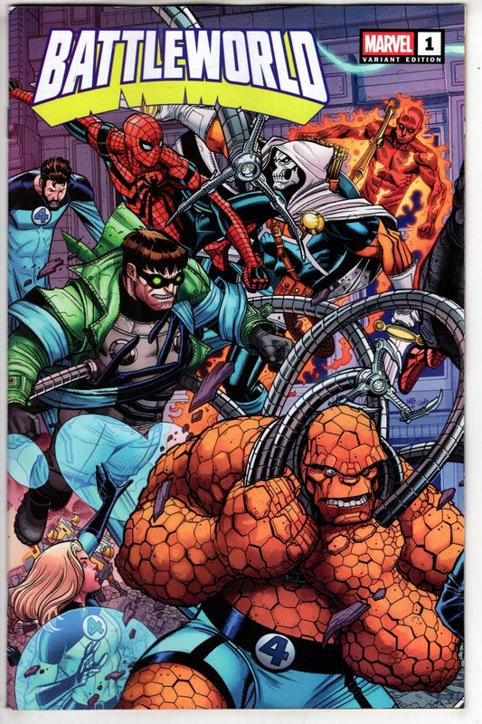 Marvel NEW THIS WEEK BATTLEWORLD #1 NICK BRADSHAW 5-PART WRAPAROUND CONNECTING VARIANT A