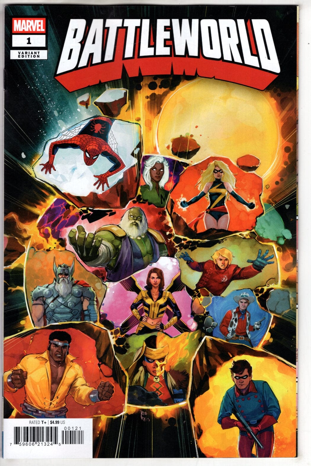 Marvel NEW THIS WEEK BATTLEWORLD #1 ROD REIS PROMO VARIANT