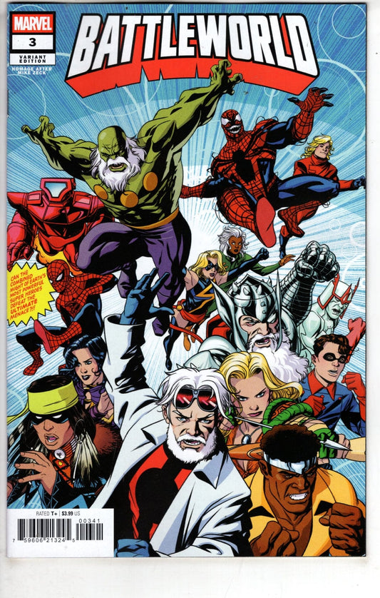 Marvel NEW THIS WEEK BATTLEWORLD #3 MIKE MCKONE HOMAGE VARIANT