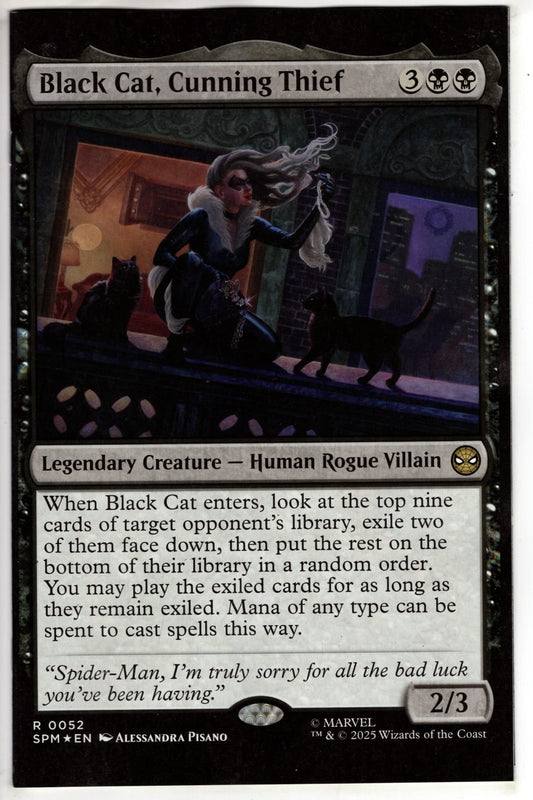 Marvel NEW THIS WEEK BLACK CAT #10 ALESSANDRA PISANO MAGIC: THE GATHERING VARIANT (VF/NM)