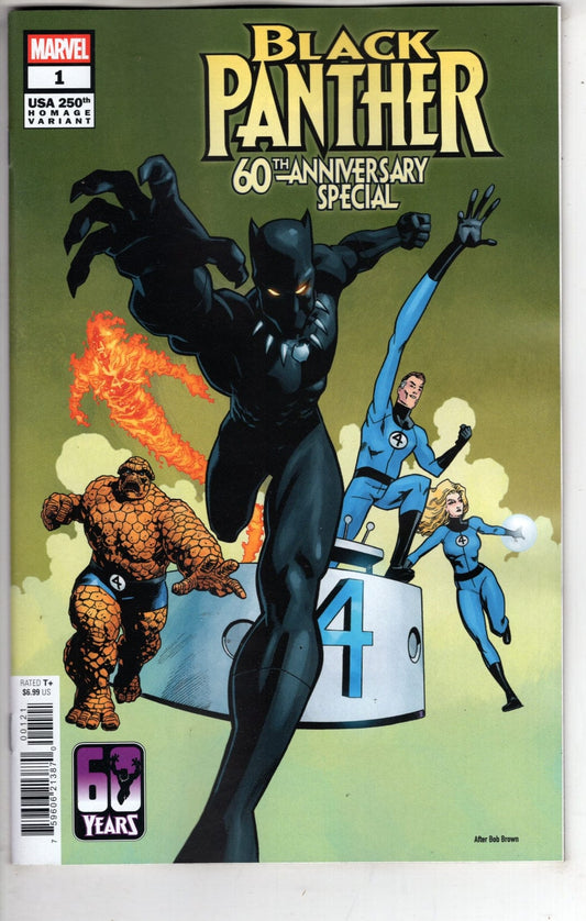 Marvel NEW THIS WEEK BLACK PANTHER 60TH ANNIVERSARY SPECIAL #1 MIKE HAWTHORNE 250TH HOMAGE VARIANT (VF/NM)