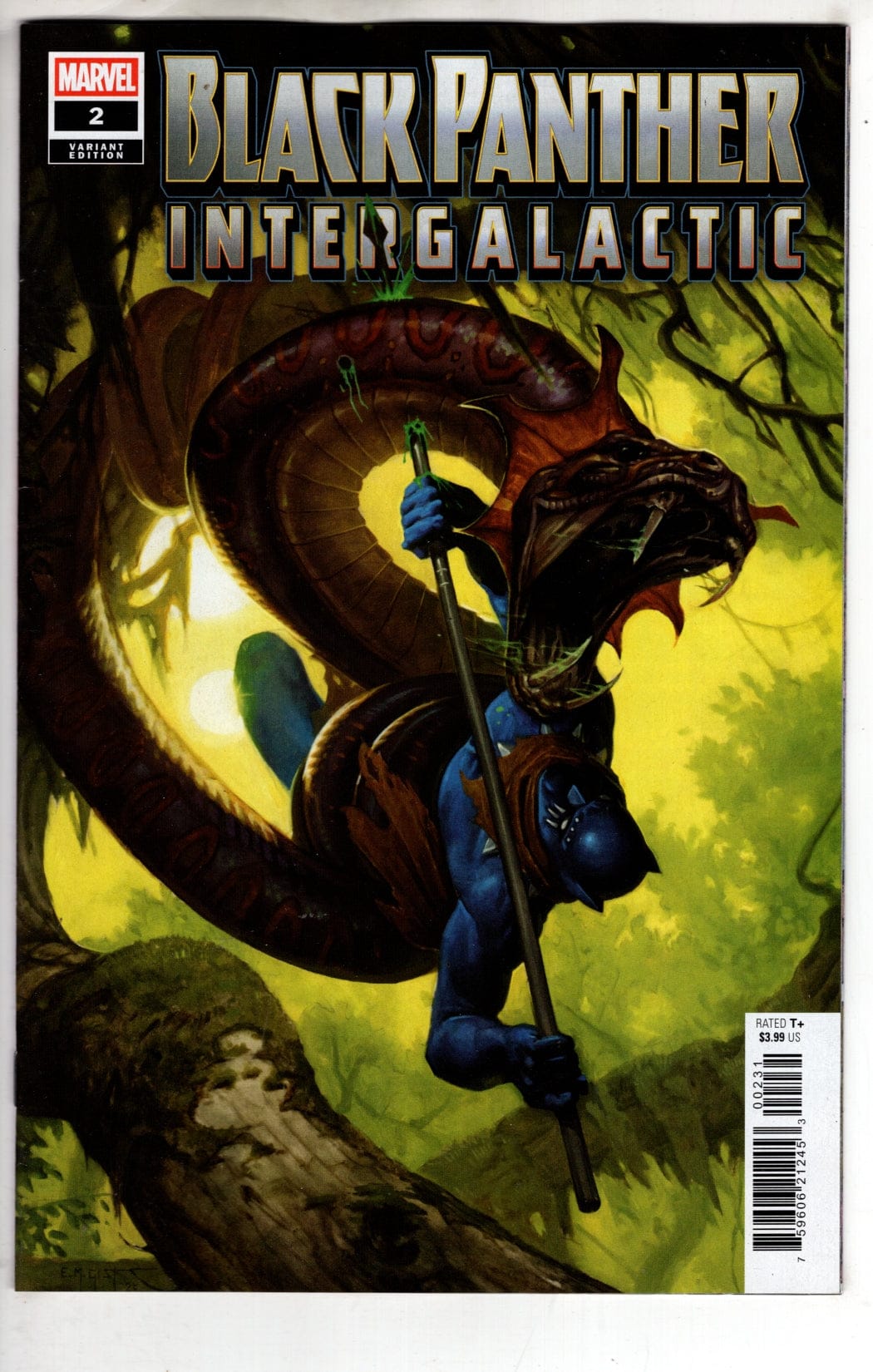 Marvel NEW THIS WEEK BLACK PANTHER: INTERGALACTIC #2 E.M. GIST VARIANT (VF/NM)
