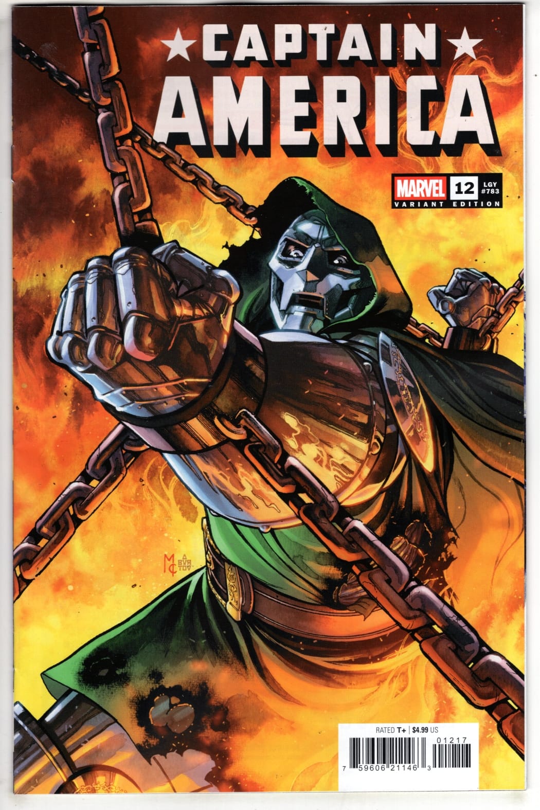 Marvel NEW THIS WEEK CAPTAIN AMERICA #12 MARTIN COCCOLO VARIANT [ARM] (VF/NM)
