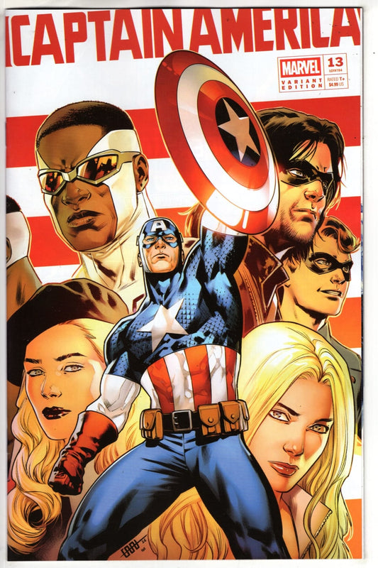 Marvel NEW THIS WEEK CAPTAIN AMERICA #13 CAFU SEMIQUINCENTENNIAL WRAPAROUND VARIANT [ARM] (VF/NM)