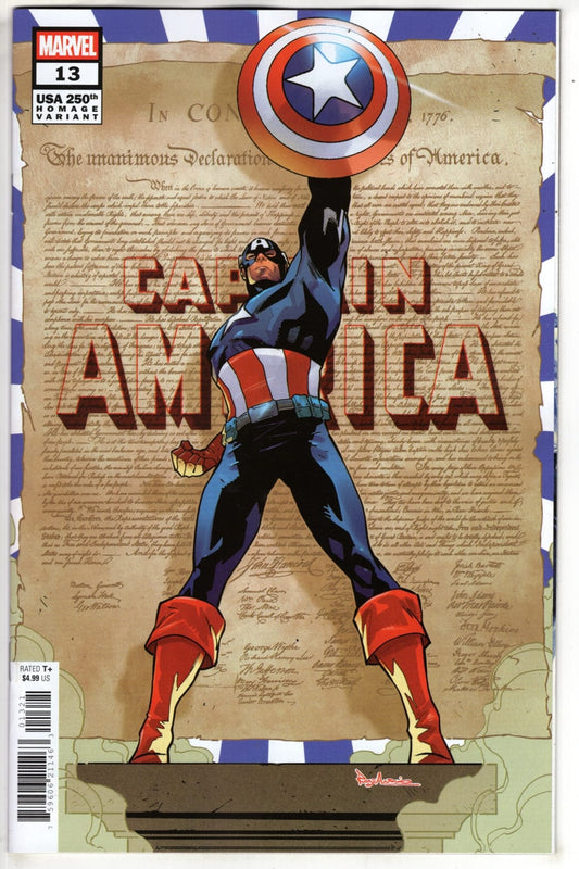 Marvel NEW THIS WEEK CAPTAIN AMERICA #13 TBD ARTIST 250TH HOMAGE VARIANT [ARM] (VF/NM)