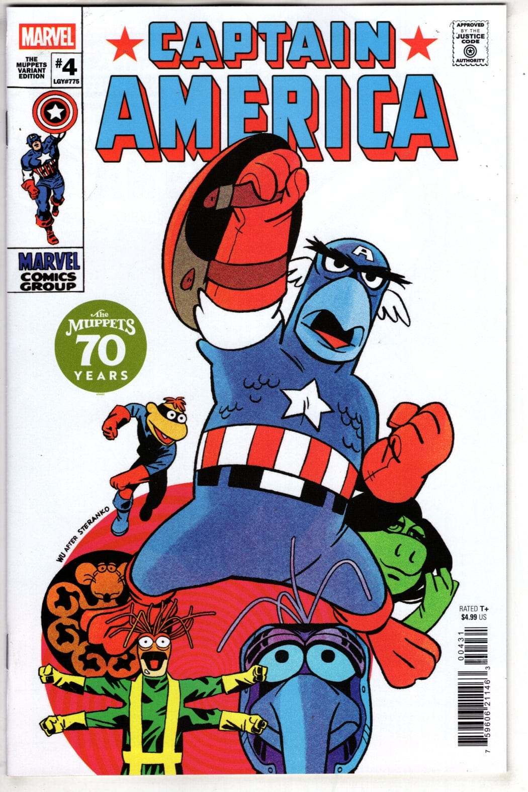 Marvel NEW THIS WEEK CAPTAIN AMERICA #4 MUPPETS VARIANT