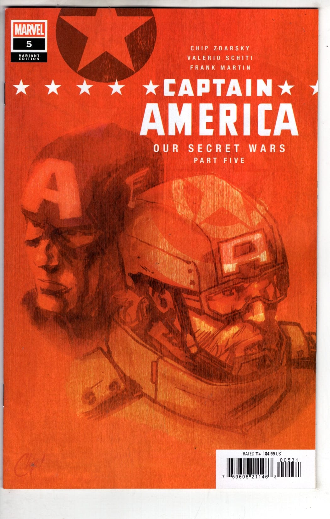 Marvel NEW THIS WEEK CAPTAIN AMERICA #5 CHIP ZDARSKY VARIANT [VF/NM]