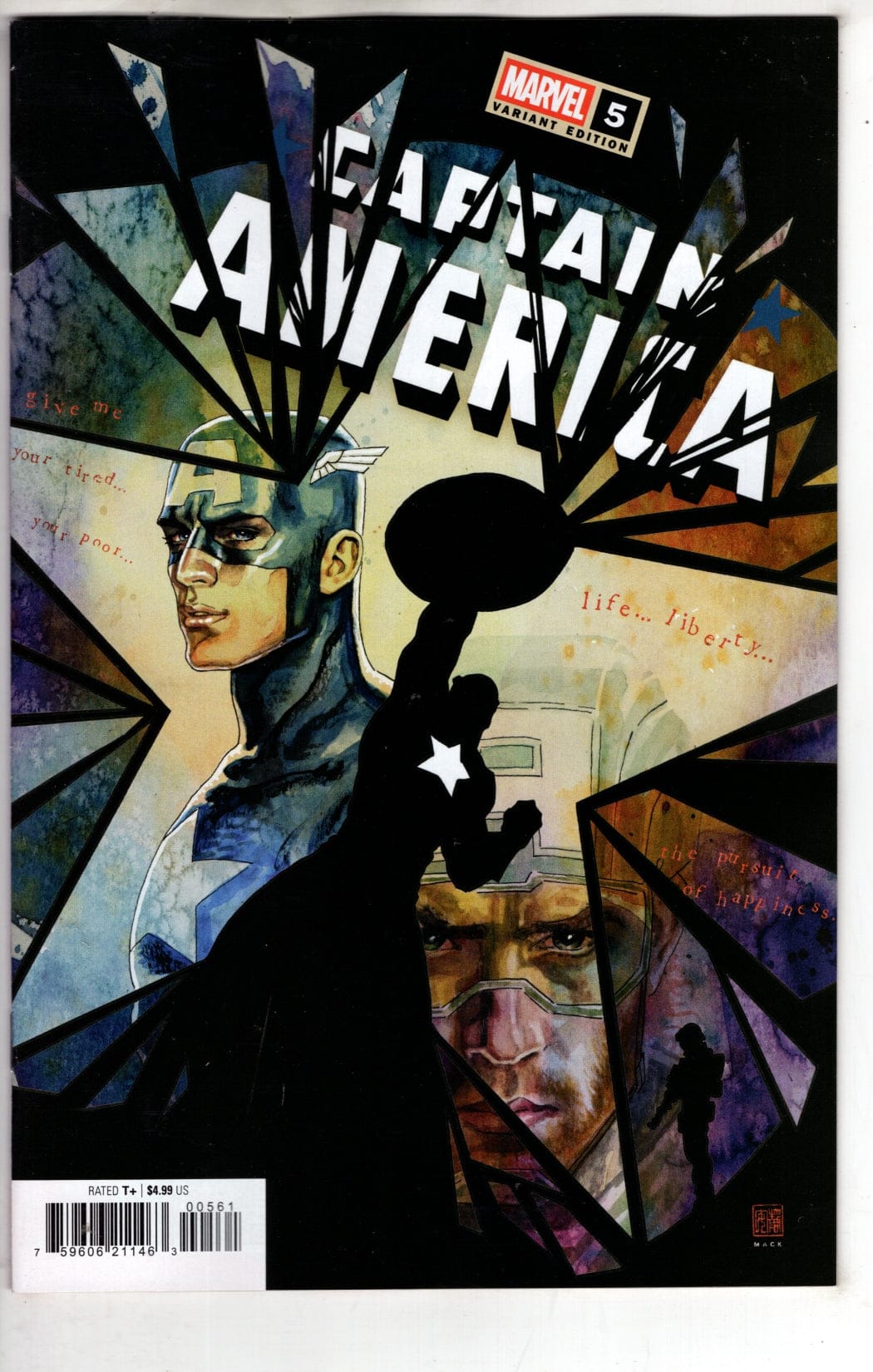 Marvel NEW THIS WEEK CAPTAIN AMERICA #5 DAVID MACK VARIANT [VF/NM]