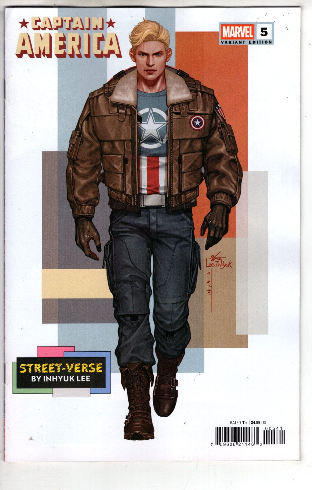 Marvel NEW THIS WEEK CAPTAIN AMERICA #5 INHYUK LEE STREET-VERSE VARIANT [VF/NM]