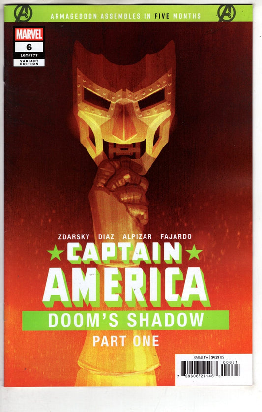 Marvel NEW THIS WEEK CAPTAIN AMERICA #6 CHIP ZDARSKY SPOILER VARIANT (VF/NM)