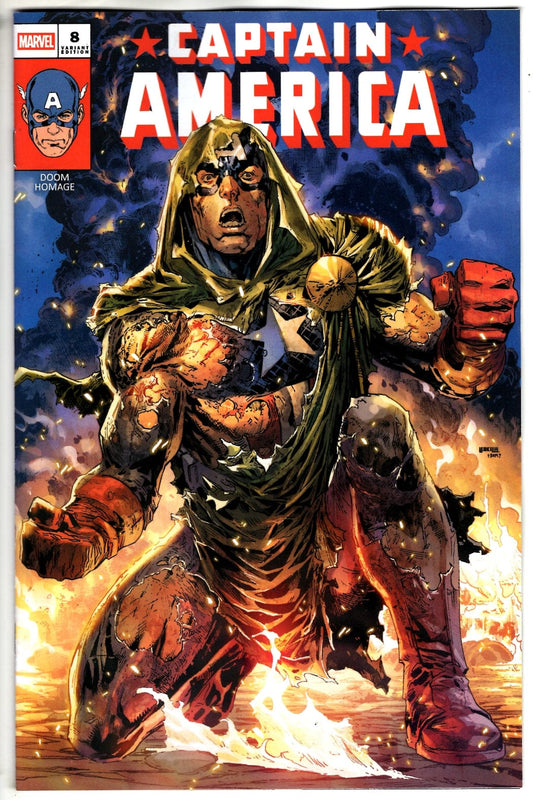 Marvel NEW THIS WEEK CAPTAIN AMERICA #8 KEN LASHLEY DOOM HOMAGE VARIANT (VF/NM)