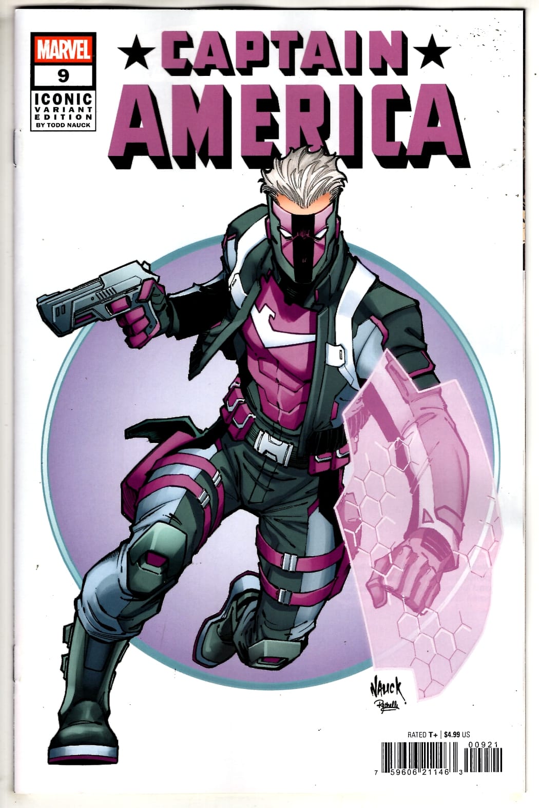 Marvel NEW THIS WEEK CAPTAIN AMERICA #9 TODD NAUCK ICONIC VARIANT (VF/NM)
