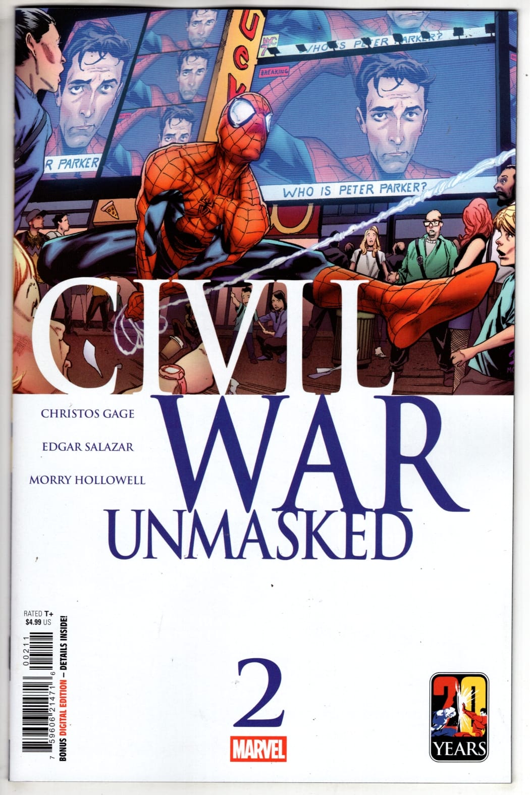 Marvel NEW THIS WEEK CIVIL WAR: UNMASKED #2 (VF/NM)