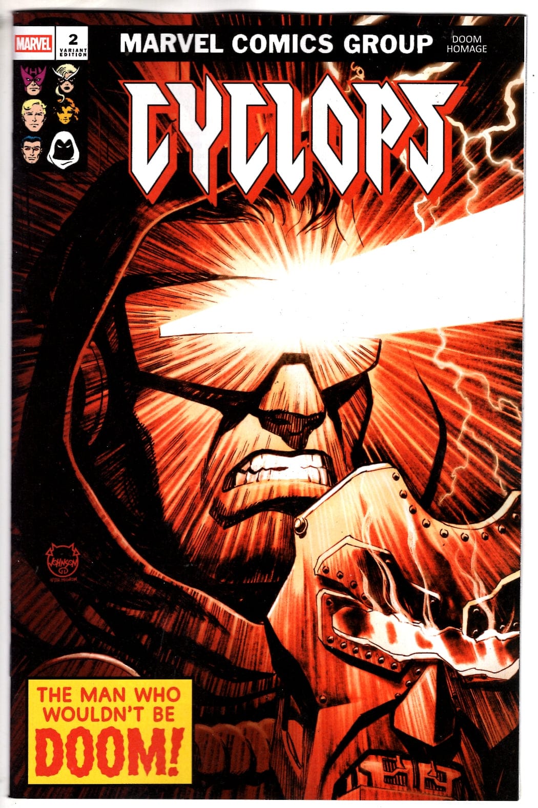 Marvel NEW THIS WEEK CYCLOPS #2 DAVE JOHNSON DOOM HOMAGE VARIANT (VF/NM)