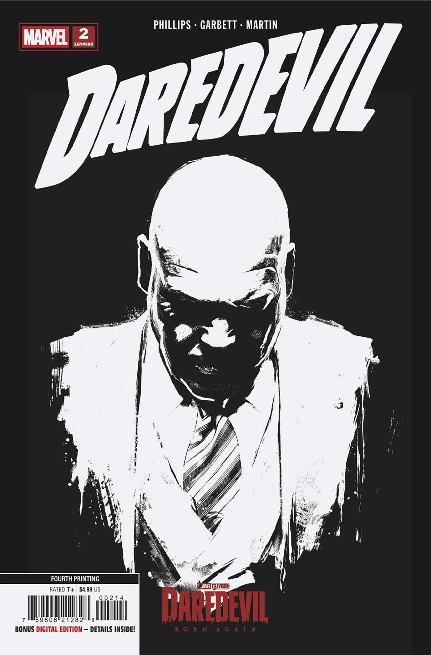 Marvel NEW THIS WEEK DAREDEVIL #2 MARVEL TELEVISION 4TH PRINTING VARIANT (VF/NM)