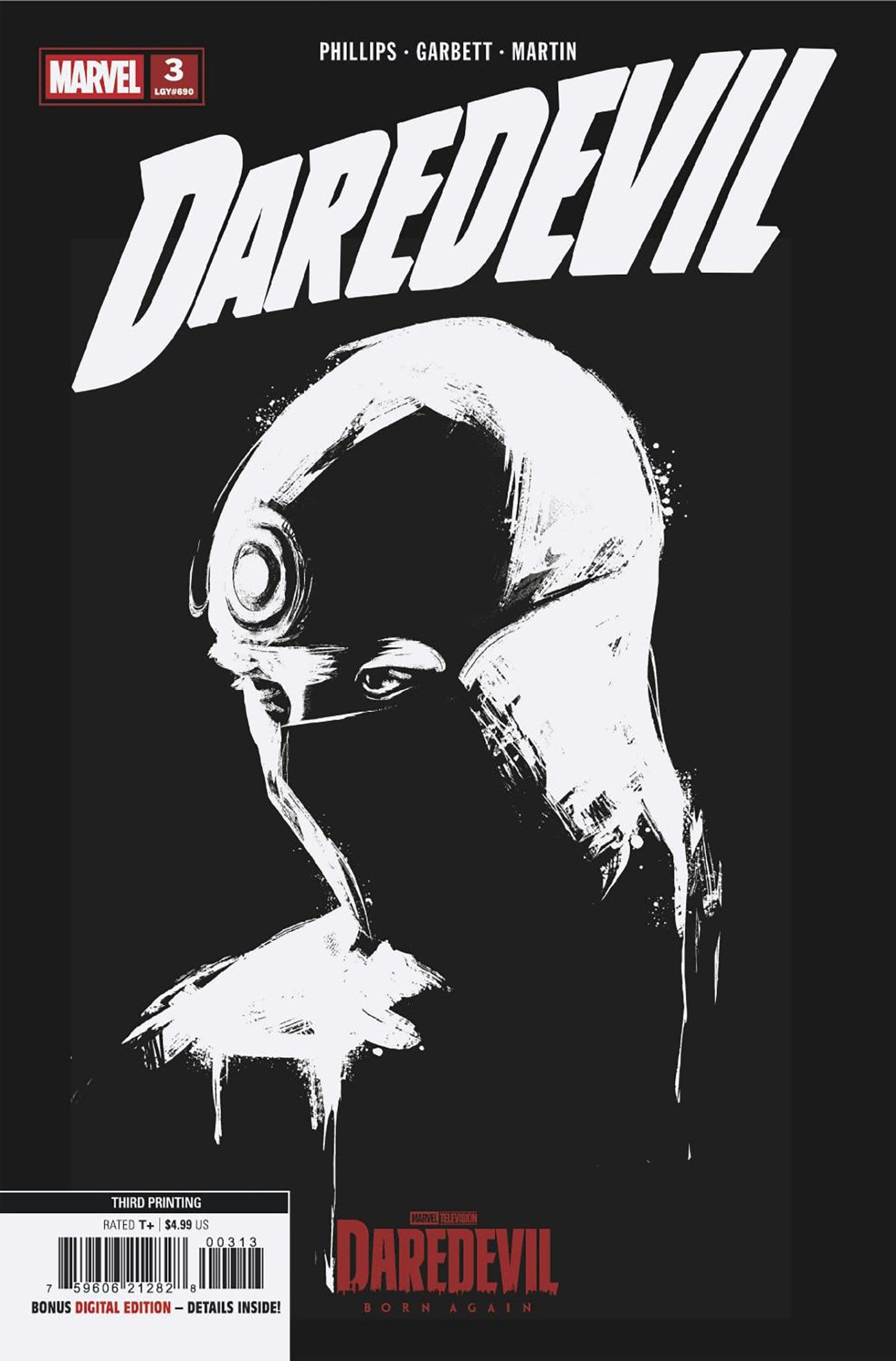 Marvel NEW THIS WEEK DAREDEVIL #3 MARVEL TELEVISION 3RD PRINTING VARIANT (VF/NM)