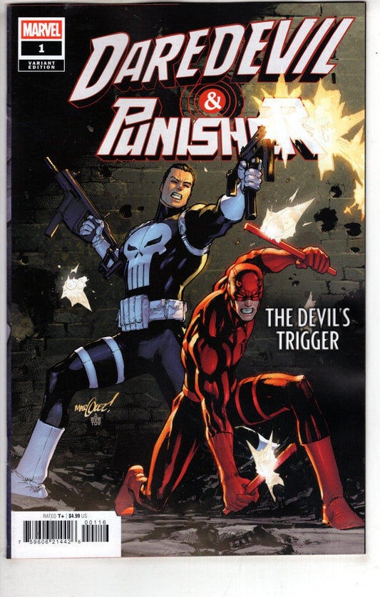 Marvel NEW THIS WEEK DAREDEVIL/PUNISHER: THE DEVIL'S TRIGGER #1 DAVID MARQUEZ VARIANT [VF/NM]