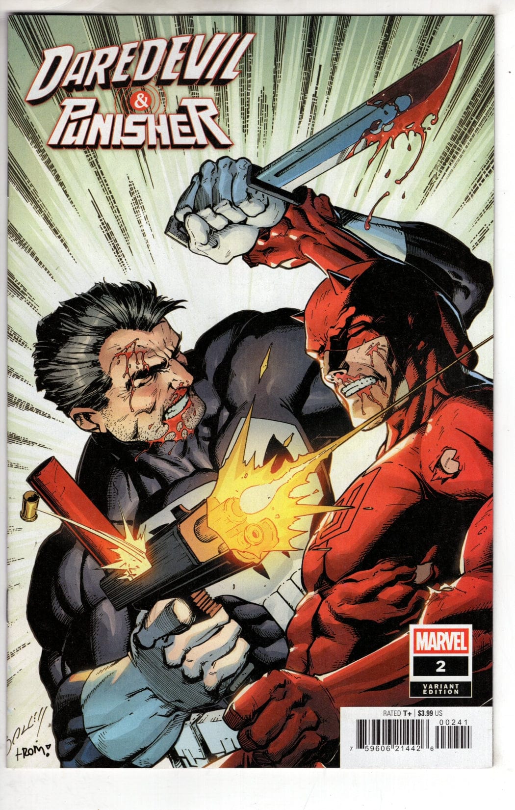 Marvel NEW THIS WEEK DAREDEVIL/PUNISHER: THE DEVIL'S TRIGGER #2 MARK BAGLEY VARIANT