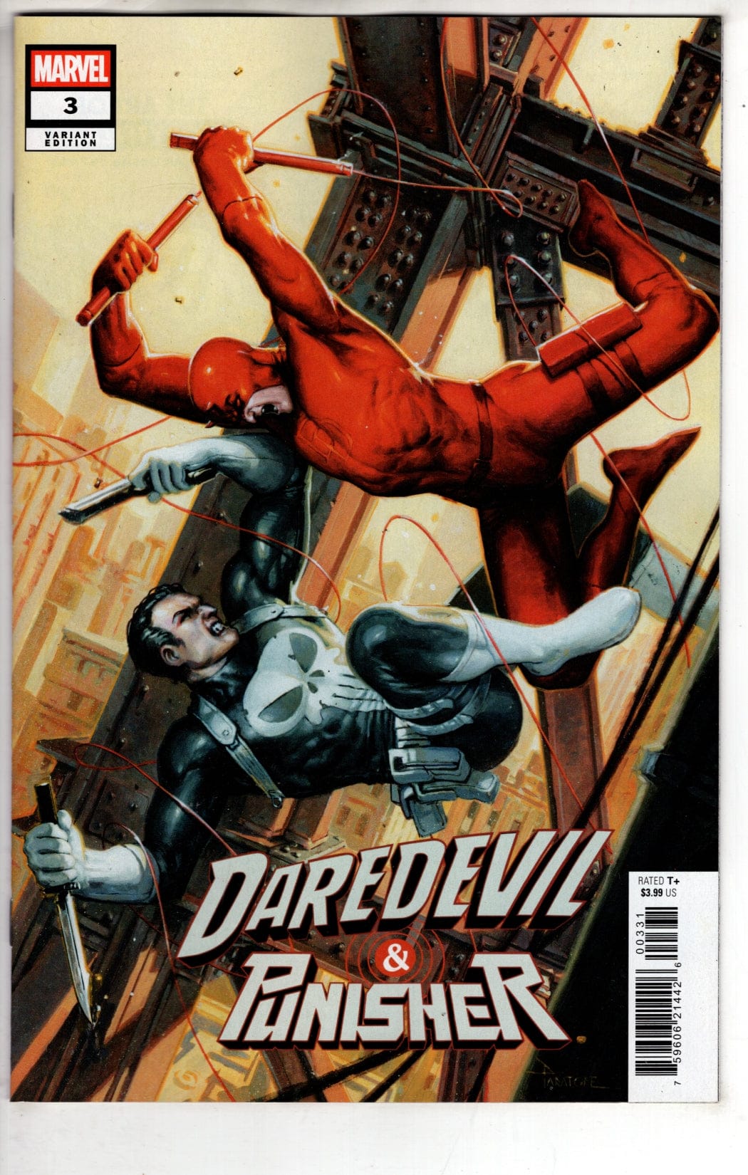 Marvel NEW THIS WEEK DAREDEVIL/PUNISHER: THE DEVIL'S TRIGGER #3 DAVIDE PARATORE VARIANT (VF/NM)