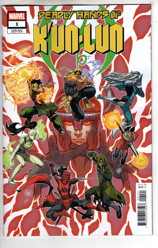 Marvel NEW THIS WEEK DEADLY HANDS OF K'UN-LUN #1 ADAM KUBERT VARIANT (VF/NM)