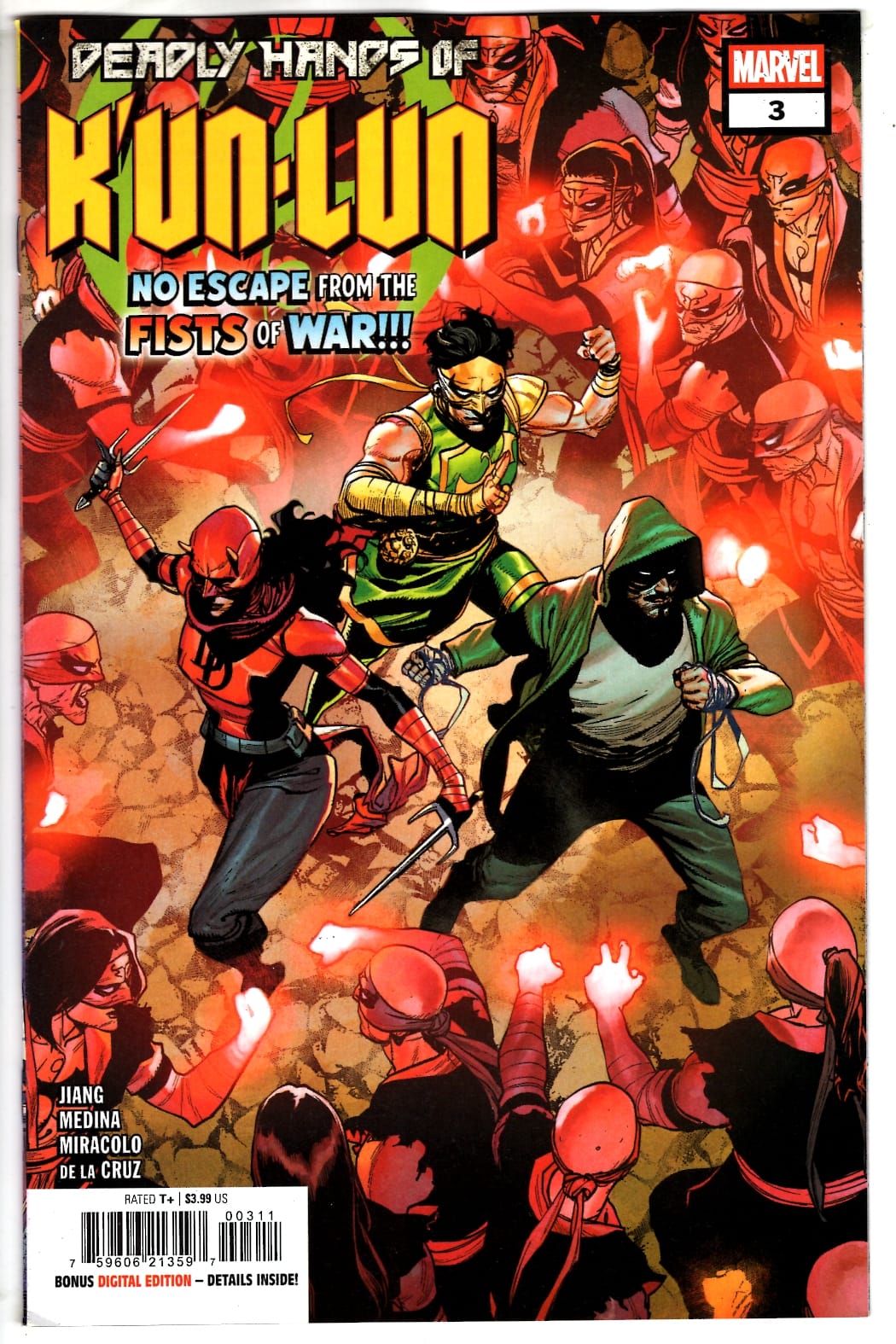 Marvel NEW THIS WEEK DEADLY HANDS OF K'UN-LUN #3 (VF/NM)